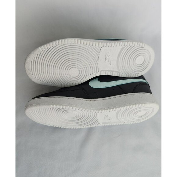 9 MEN\'S NIKE COURT VISION LOW NEXT NATURE BLACK BLUE DH2987-006 SNEAKERS